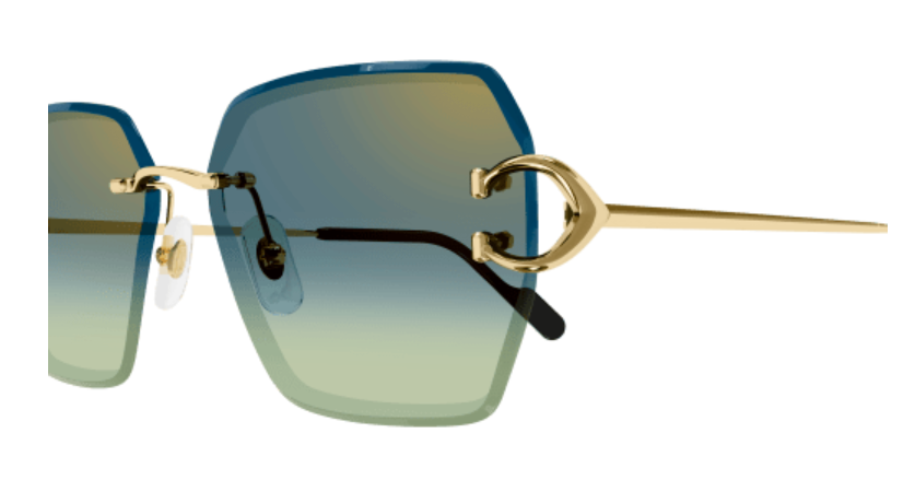 Signature C de Cartier Rimless Metal Sunglasses