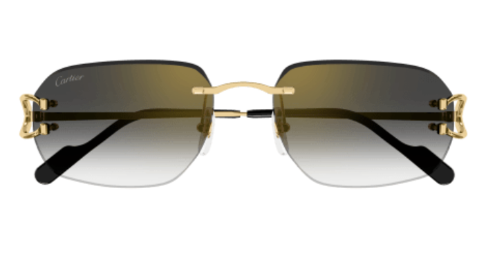 Signature C de Cartier Rimless Metal Sunglasses