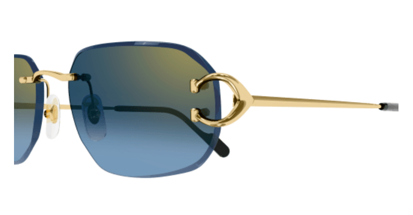 Signature C de Cartier Rimless Metal Sunglasses