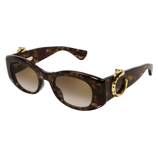 Panthère de Cartier Oval Acetate Sunglasses