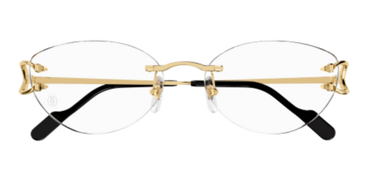 Signature C de Cartier Oval Metal Eyeglasses