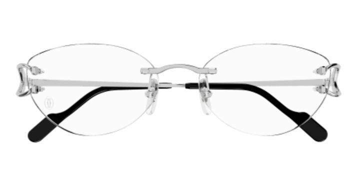 Signature C de Cartier Oval Metal Eyeglasses