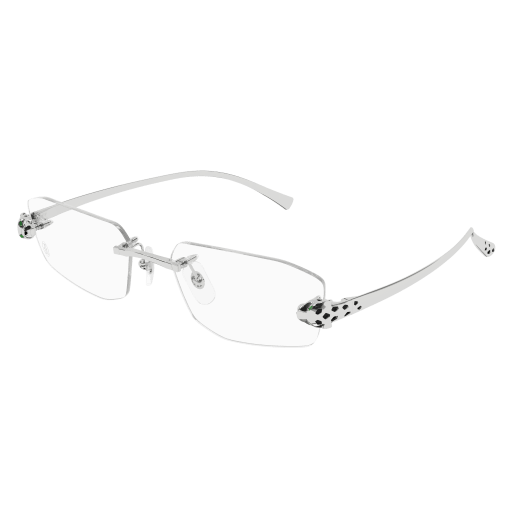 Panthère de Cartier Rectangular Rimless Eyeglasses