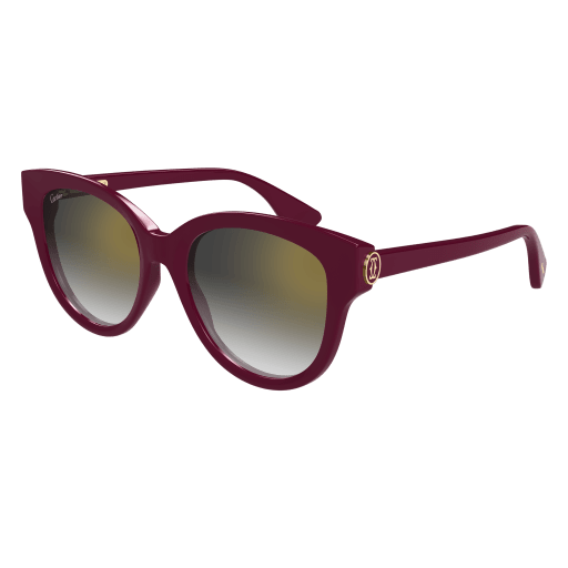 C de Cartier Round Cat Eye Acetate Sunglasses