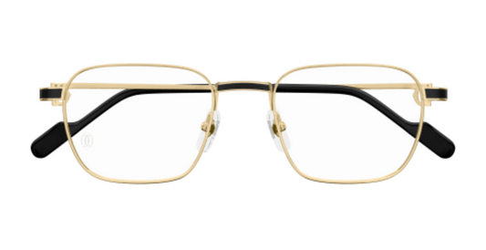 Première de Cartier Square Metal Eyeglasses