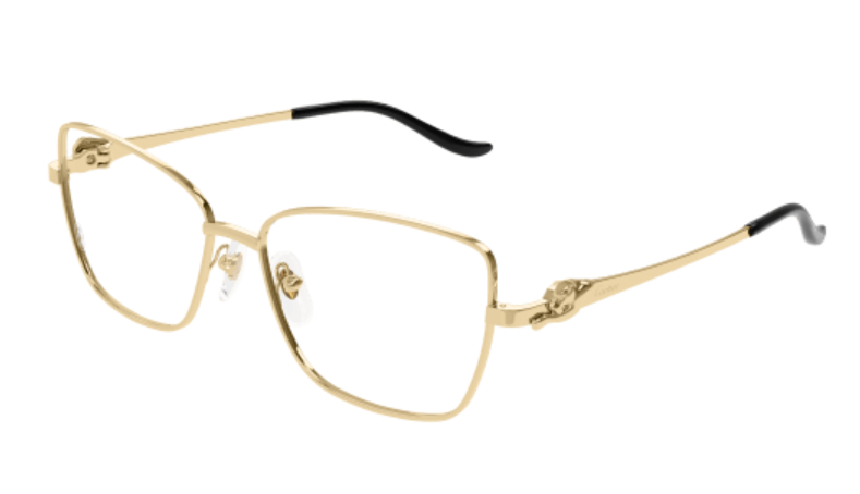 Panthère de Cartier Cat Eye Metal Eyeglasses