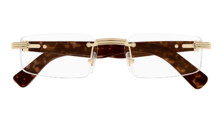 Première de Cartier Rectangular Rimless Eyeglasses