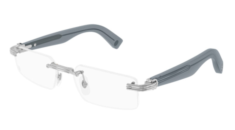 Première de Cartier Rectangular Rimless Eyeglasses
