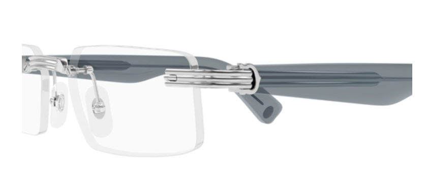 Première de Cartier Rectangular Rimless Eyeglasses