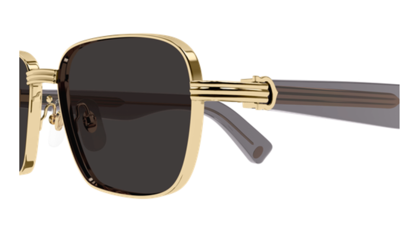 Première de Cartier Square Metal Sunglasses