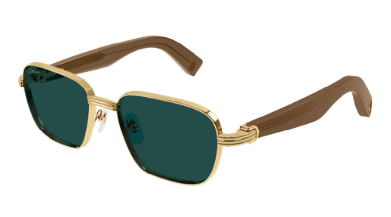 Première de Cartier Square Metal Sunglasses