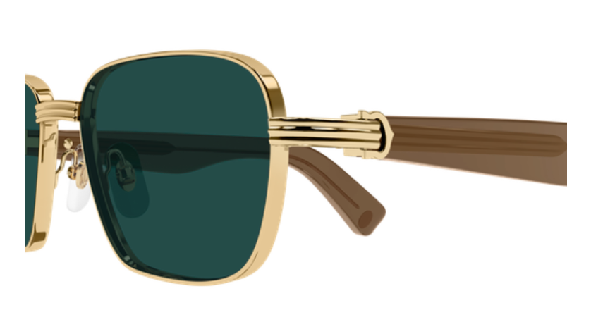 Première de Cartier Square Metal Sunglasses