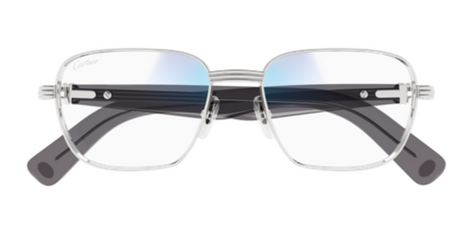 Première de Cartier Square Metal Sunglasses