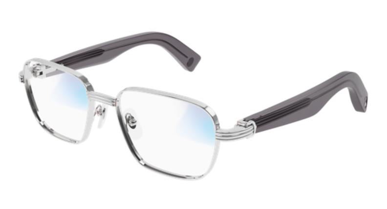 Première de Cartier Square Metal Sunglasses