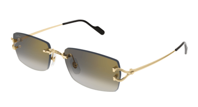 Signature C de Cartier Rimless Metal Sunglasses