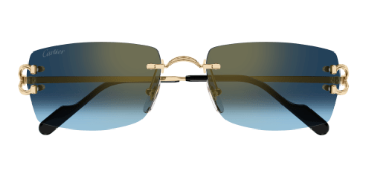 Signature C de Cartier Rimless Metal Sunglasses