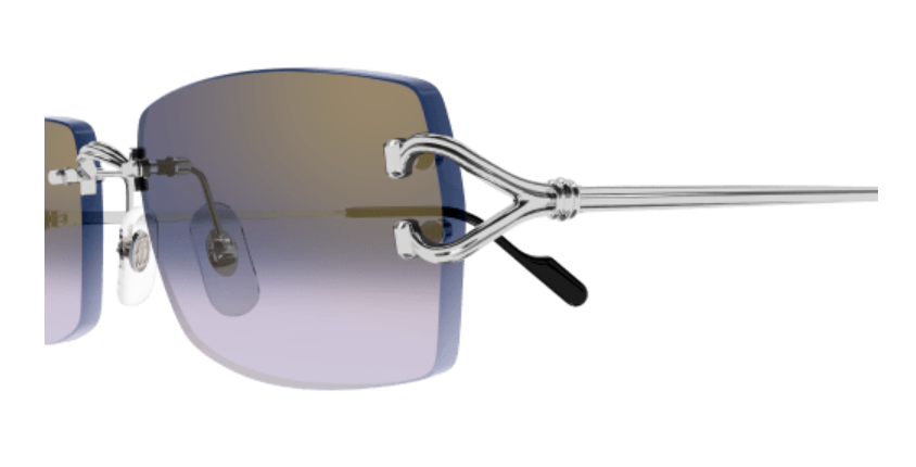 Signature C de Cartier Rimless Metal Sunglasses