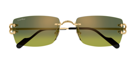 Signature C de Cartier Rimless Metal Sunglasses