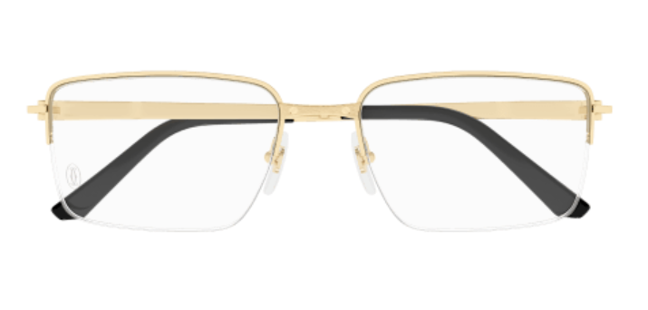 Santos de Cartier Rectangular Titanium Eyeglasses