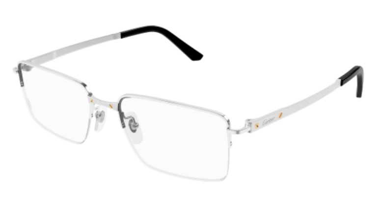 Santos de Cartier Rectangular Titanium Eyeglasses