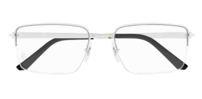 Santos de Cartier Rectangular Titanium Eyeglasses