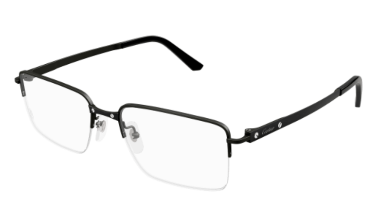 Santos de Cartier Rectangular Titanium Eyeglasses