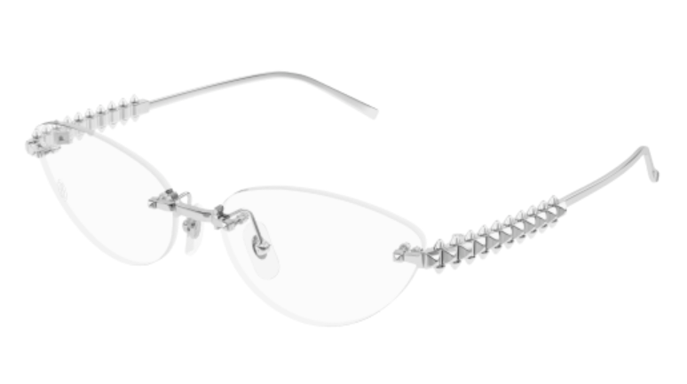 Clash de Cartier Rimless Metal Eyeglasses