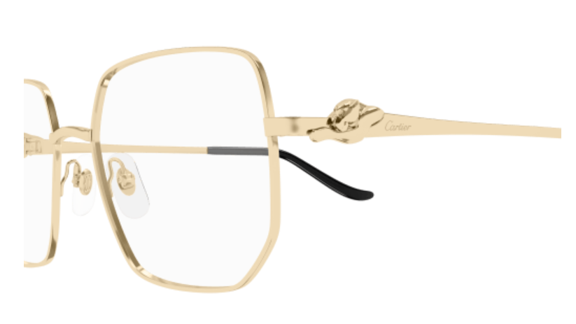 Panthère de Cartier Hexagonal Metal Eyeglasses