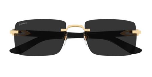 C Allongé de Cartier Motif Rimless Acetate Sunglasses