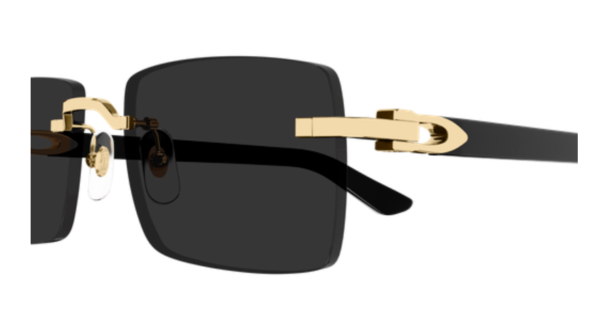 C Allongé de Cartier Motif Rimless Acetate Sunglasses