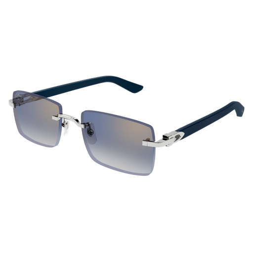 C Allongé de Cartier Motif Rimless Acetate Sunglasses