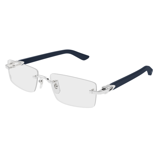 C Allongé de Cartier Motif Rimless Acetate Eyeglasses