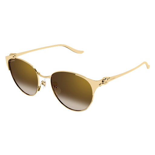 Panthère de Cartier Round Metal Sunglasses