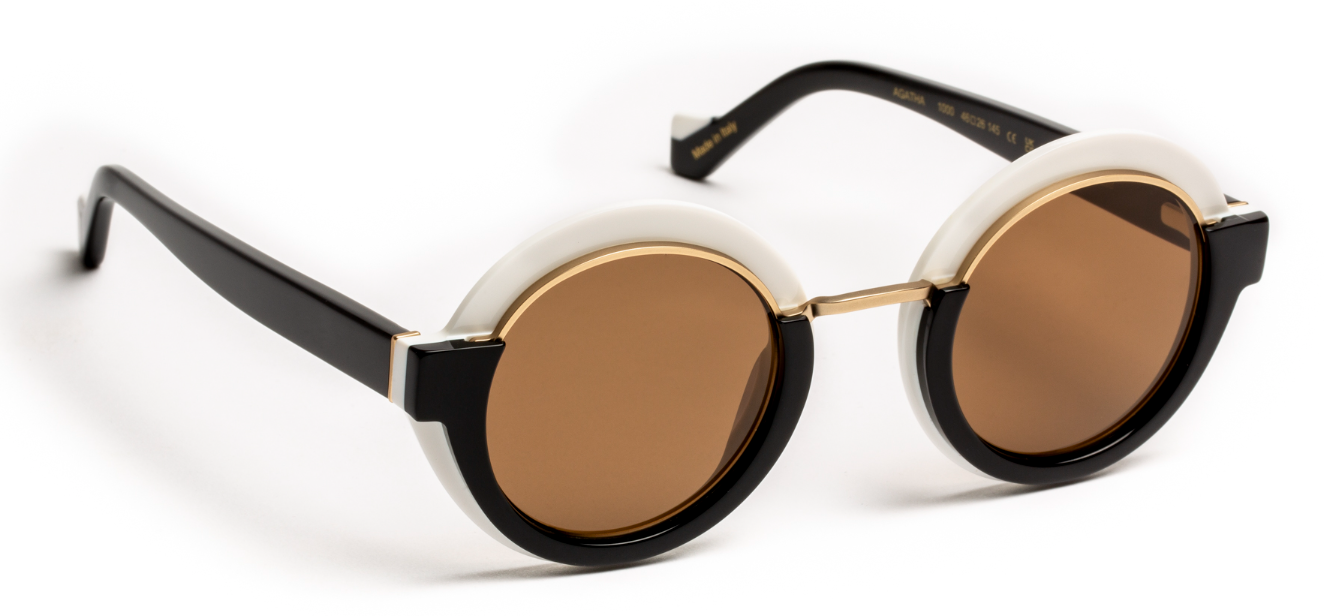 J.F.REY AGATHA Round Polarized Sunglasses