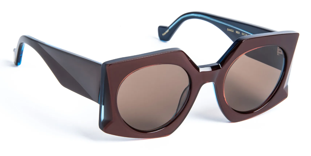 J.F.REY BIANCA Hexagonal Polarized Sunglasses