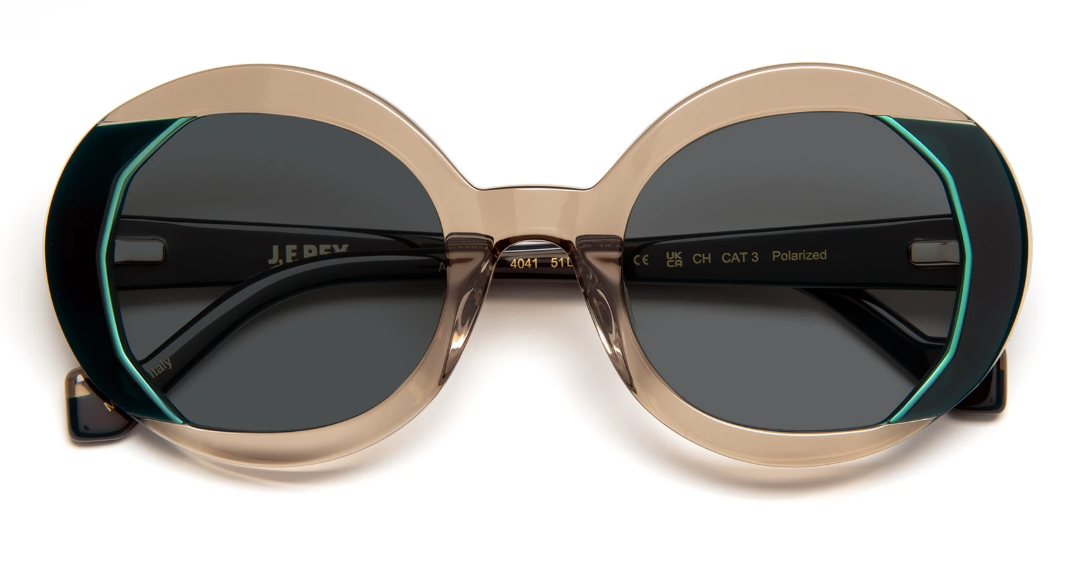 J.F.REY AMANDA Round Polarized Sunglasses