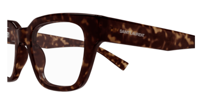 Saint Laurent Round Square Acetate Eyeglasses