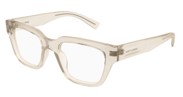 Saint Laurent Round Square Acetate Eyeglasses