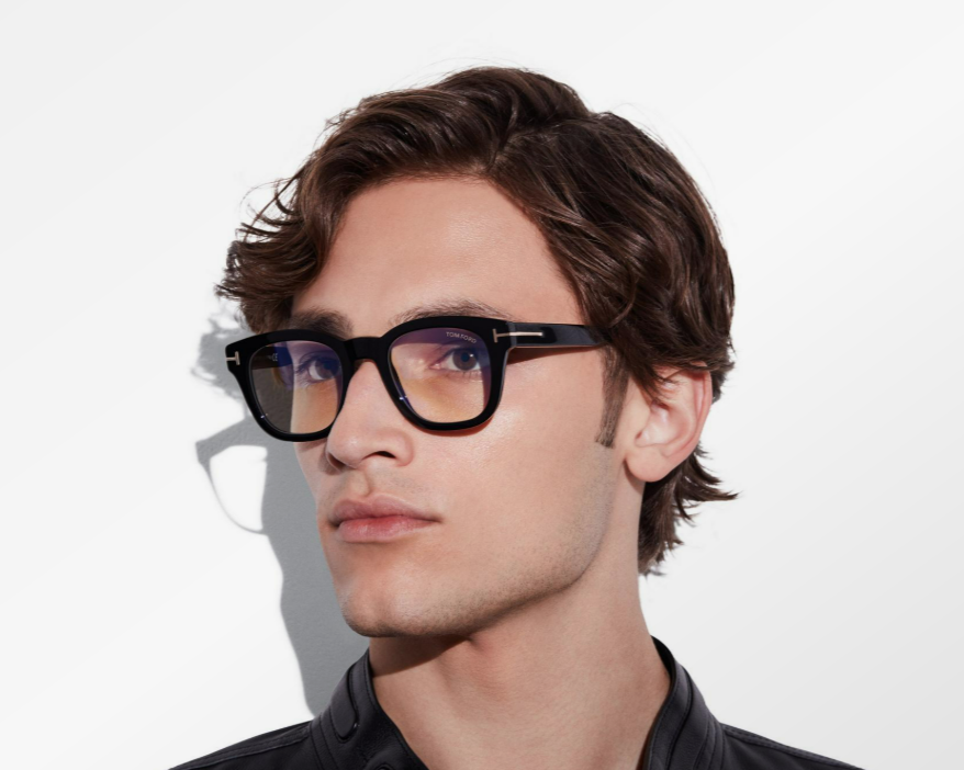 Tom Ford Blue Block Soft Square Eyeglasses