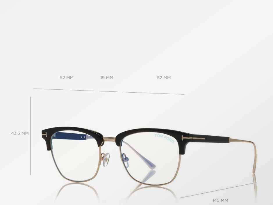 Tom Ford Blue Block Brown Line Eyeglasses