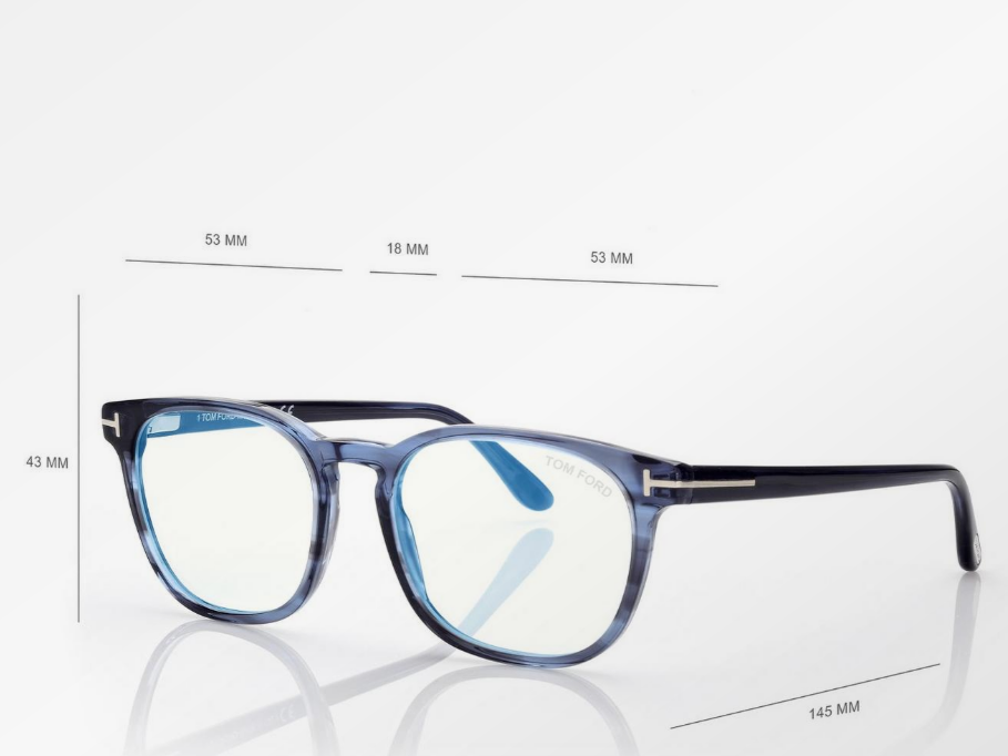 Tom Ford Blue Block Round Eyeglasses