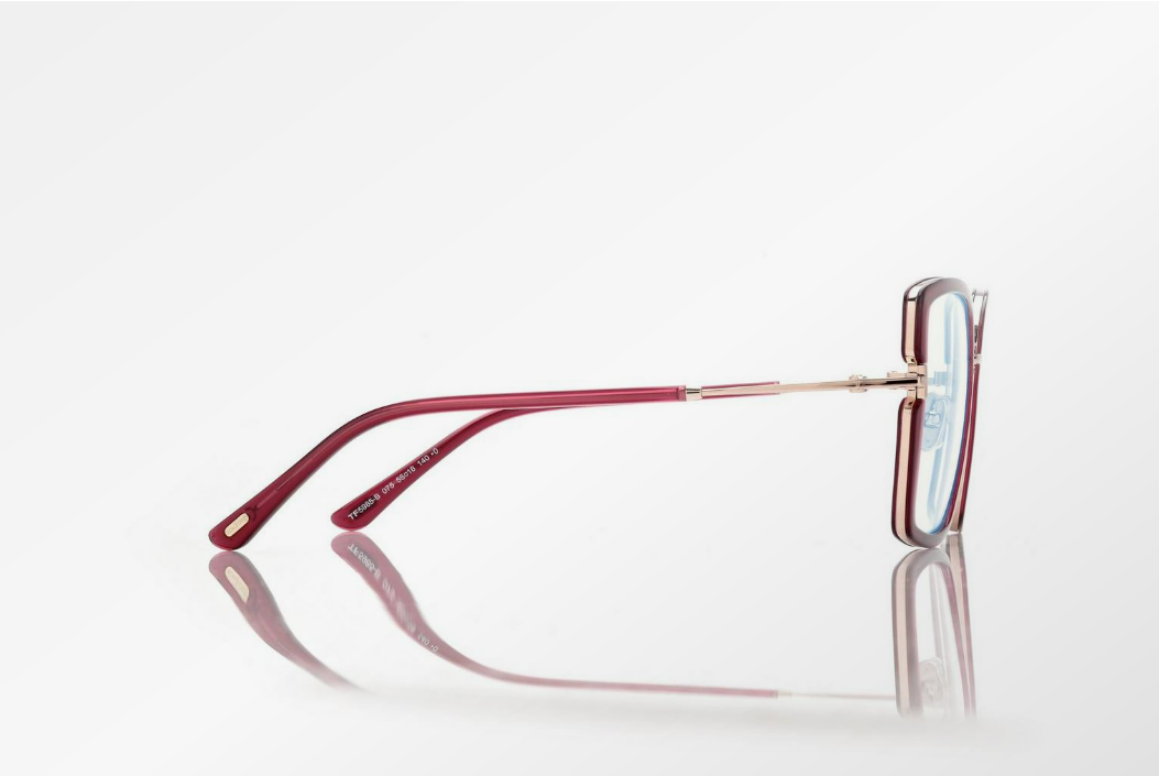 Tom Ford Blue Block Square Eyeglasses