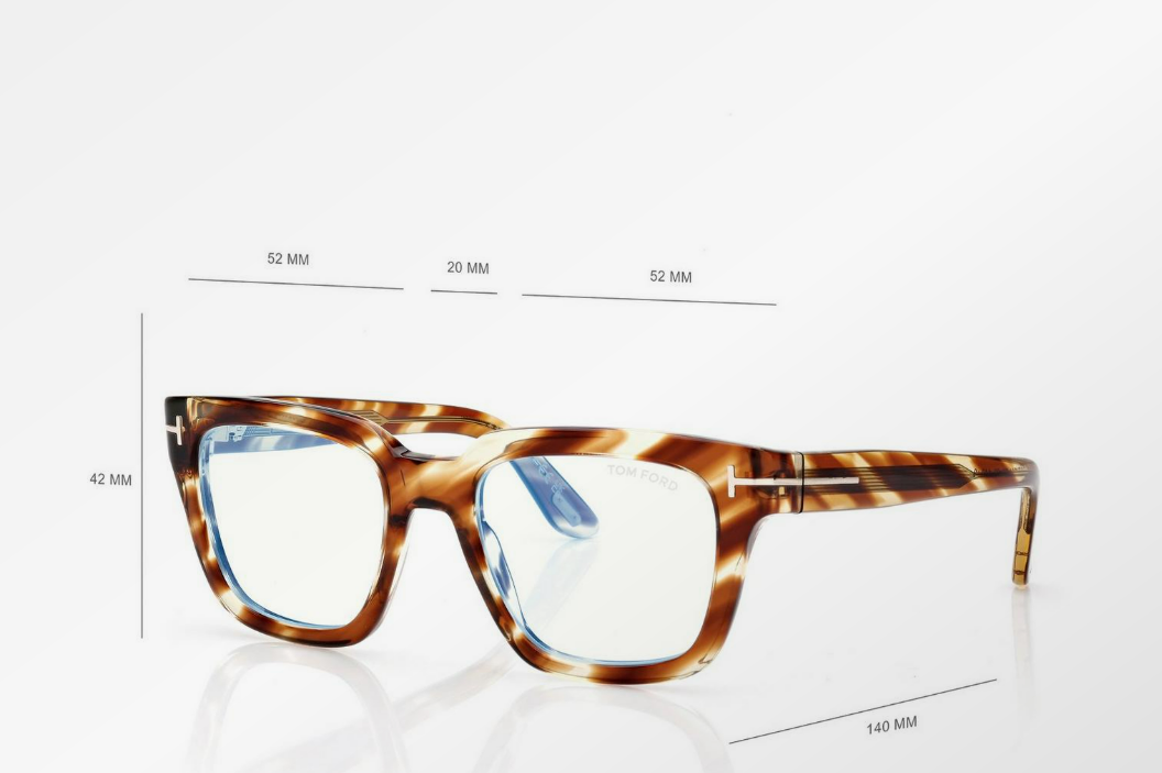 Tom Ford Icon Blue Block Square Eyeglasses
