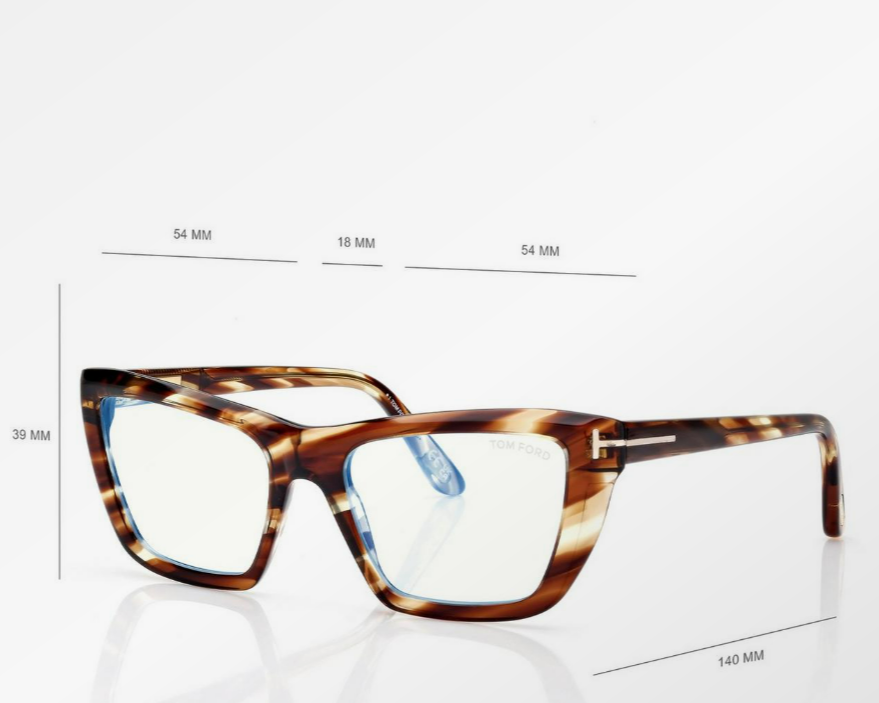 Tom Ford Blue Block Cat Eye Eyeglasses