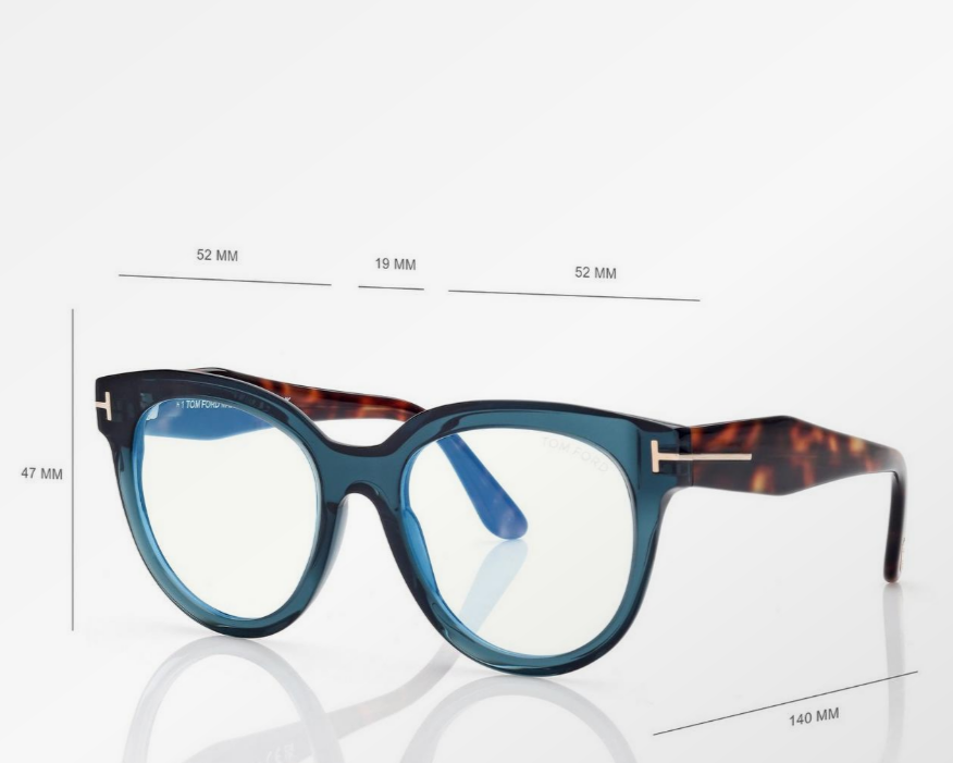 Tom Ford Blue Block Butterfly Eyeglasses