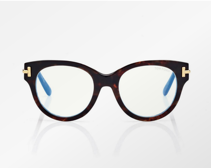Tom Ford Icon Blue Block Round Eyeglasses