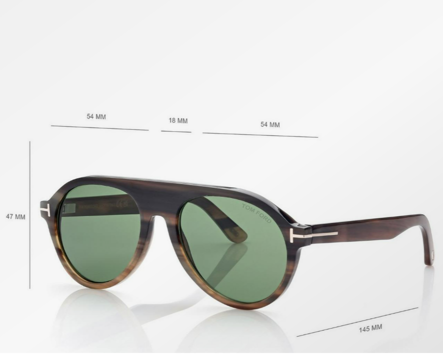 Tom Ford Pilot Horn Sunglasses