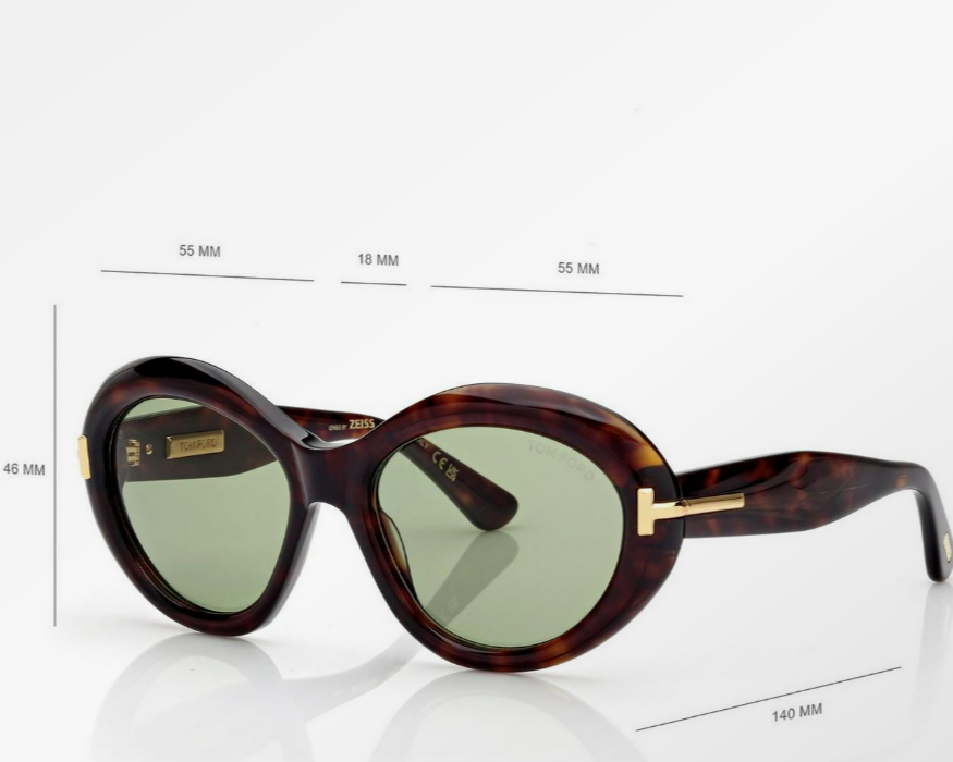 Tom Ford Icon Oval Sunglasses
