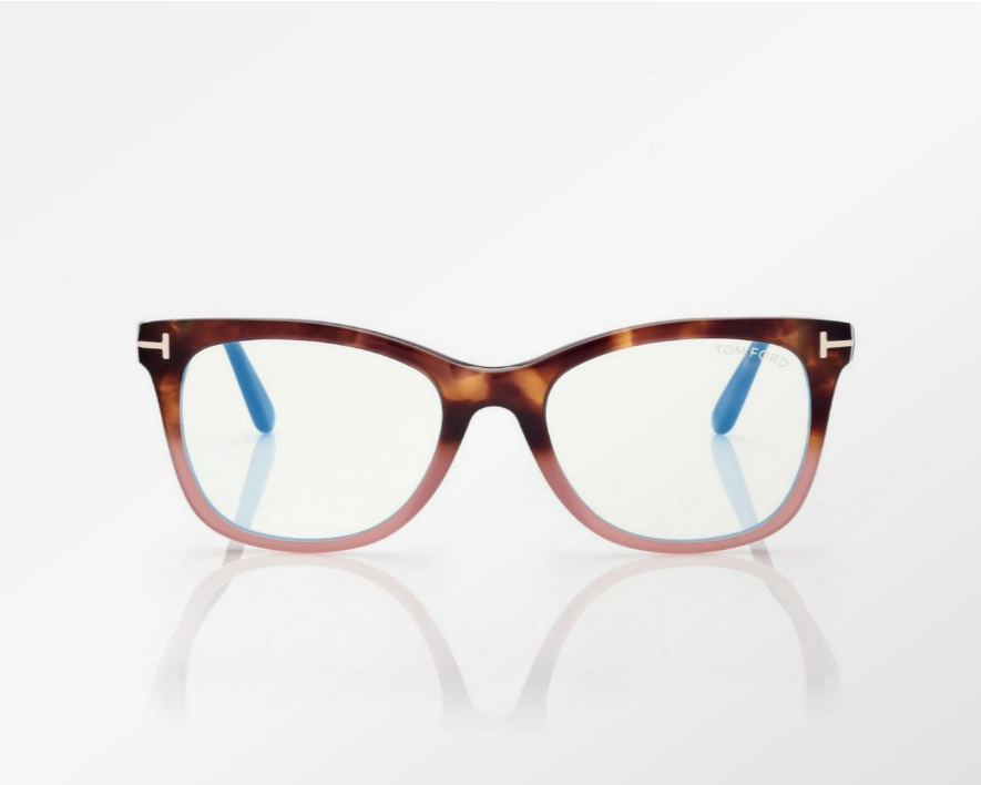 Tom Ford Blue Block Square Eyeglasses