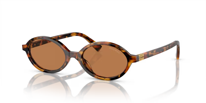 MIU MIU Round Acetate Sunglasses